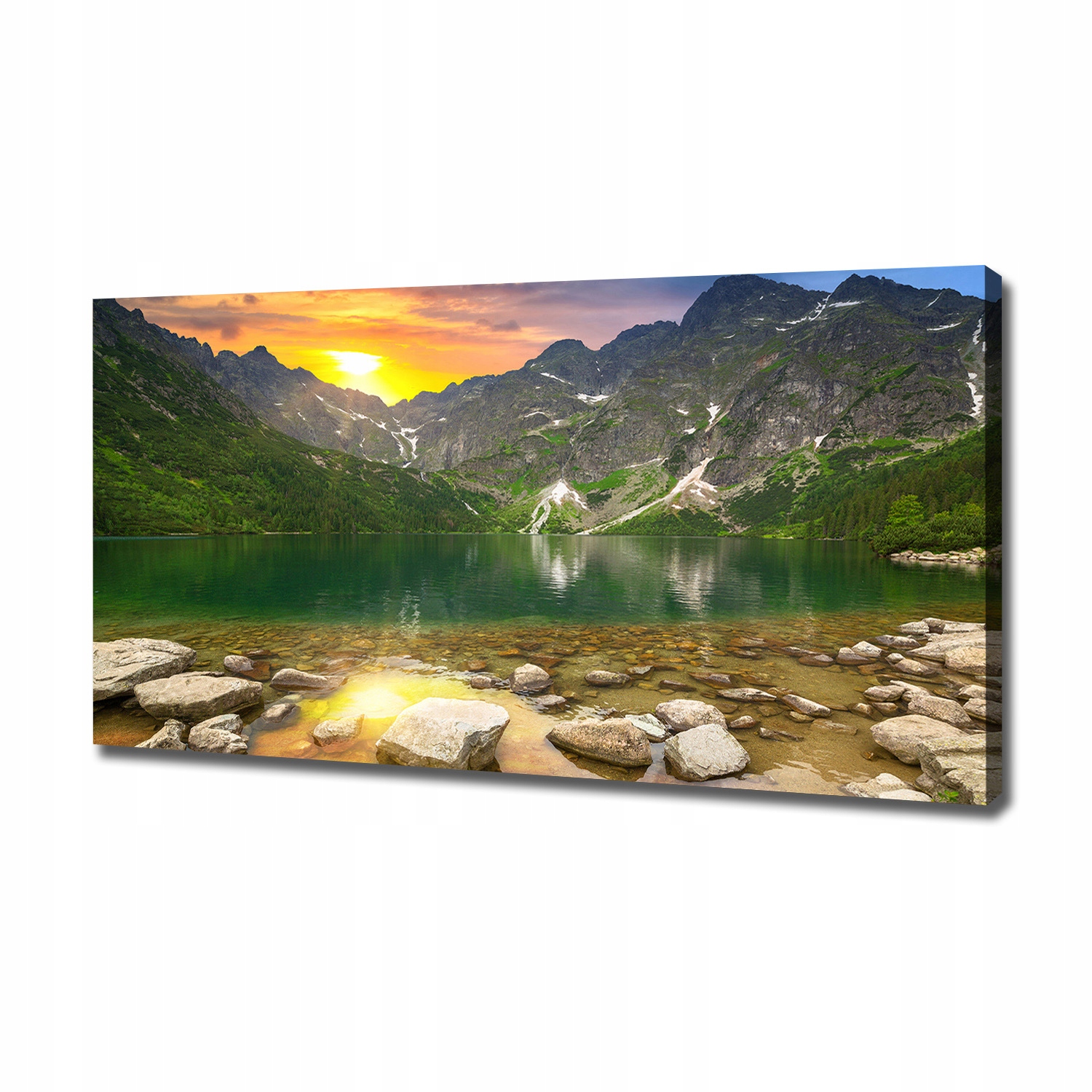 

Foto obraz na płótnie Morskie oko Tatry 120x60 cm