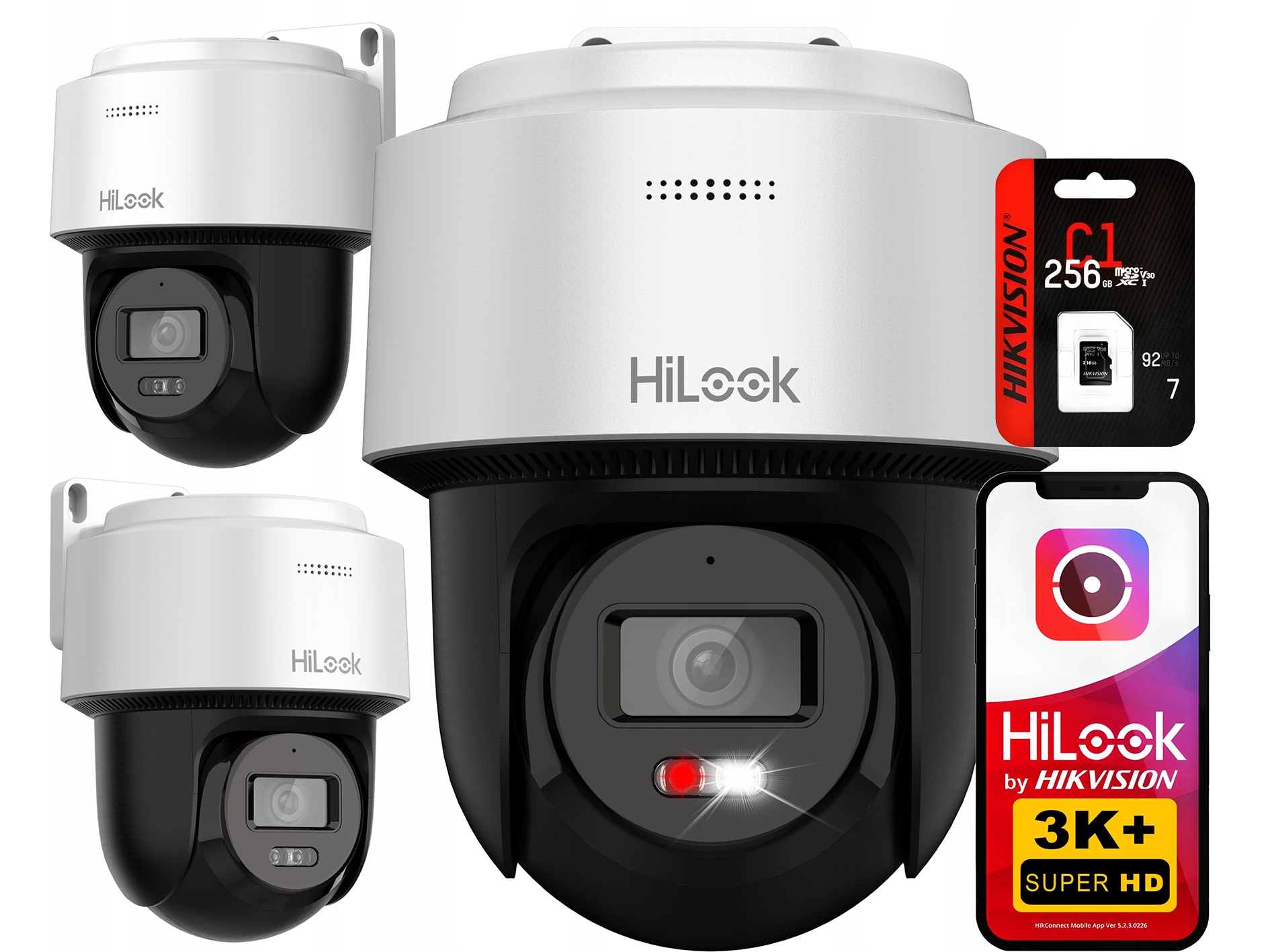Otočná Ip kamera 6Mpx PTZ-N2C600M-DE HiLook od Hikvision 256GB Sd karta