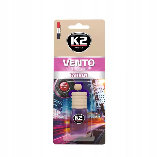 K2 VENTO ZAPACH ODŚWIEŻACZ SAMOCHODOWY FAHREN NOWE AUTO