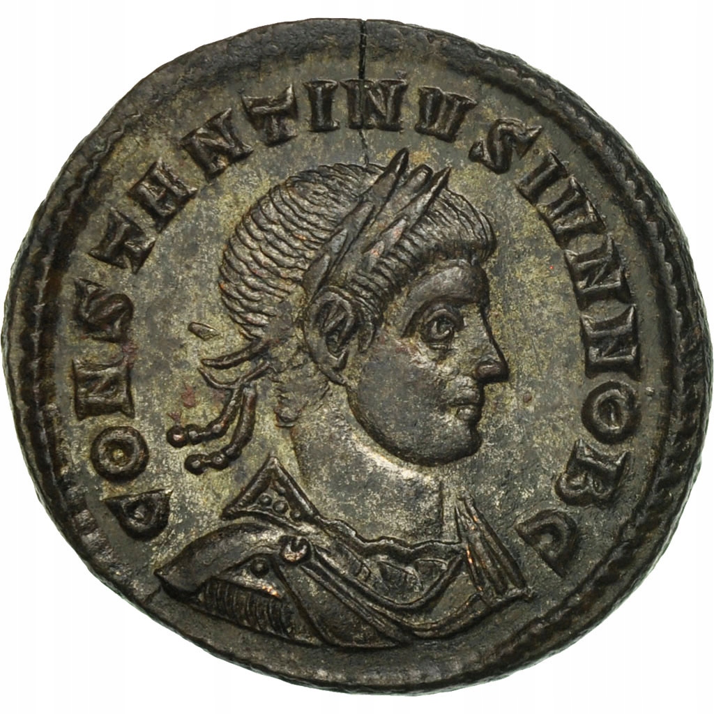 Старая монета форум античные. Фоллис монета Константина. Позднеримские монеты Константина II.