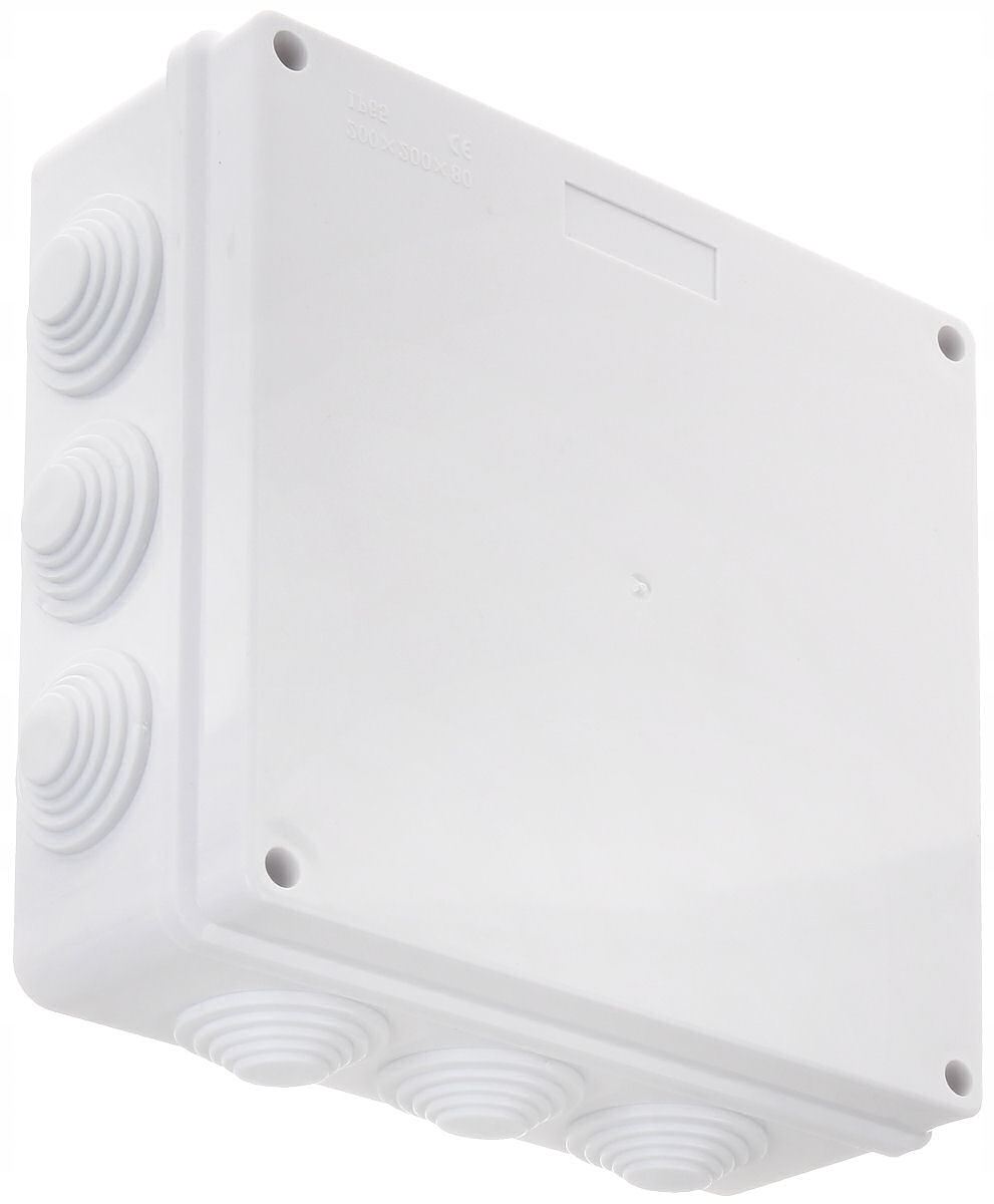 PUSZKA INSTALACYJNA ELEKTRYCZNA POŁĄCZENIOWA Z DŁAWNICAMI IP65 203x203