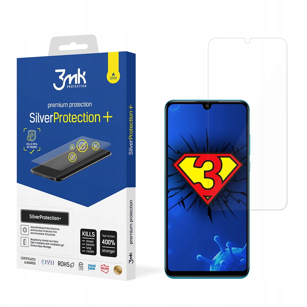 

Folia na cały ekran do Huawei P30 Lite 3mk Silver+