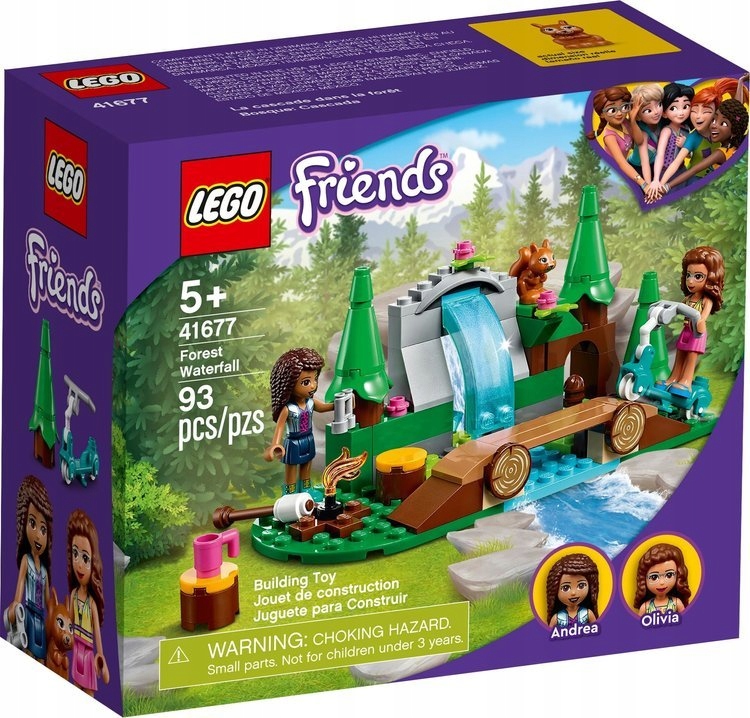 

Lego Klocki Leśny Wodospad 41677 Friends 93 Elem