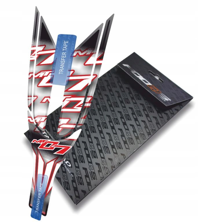 Tank-pad od společnosti Fooqs pro Yamaha MT-07 MT07 Bílý Červený