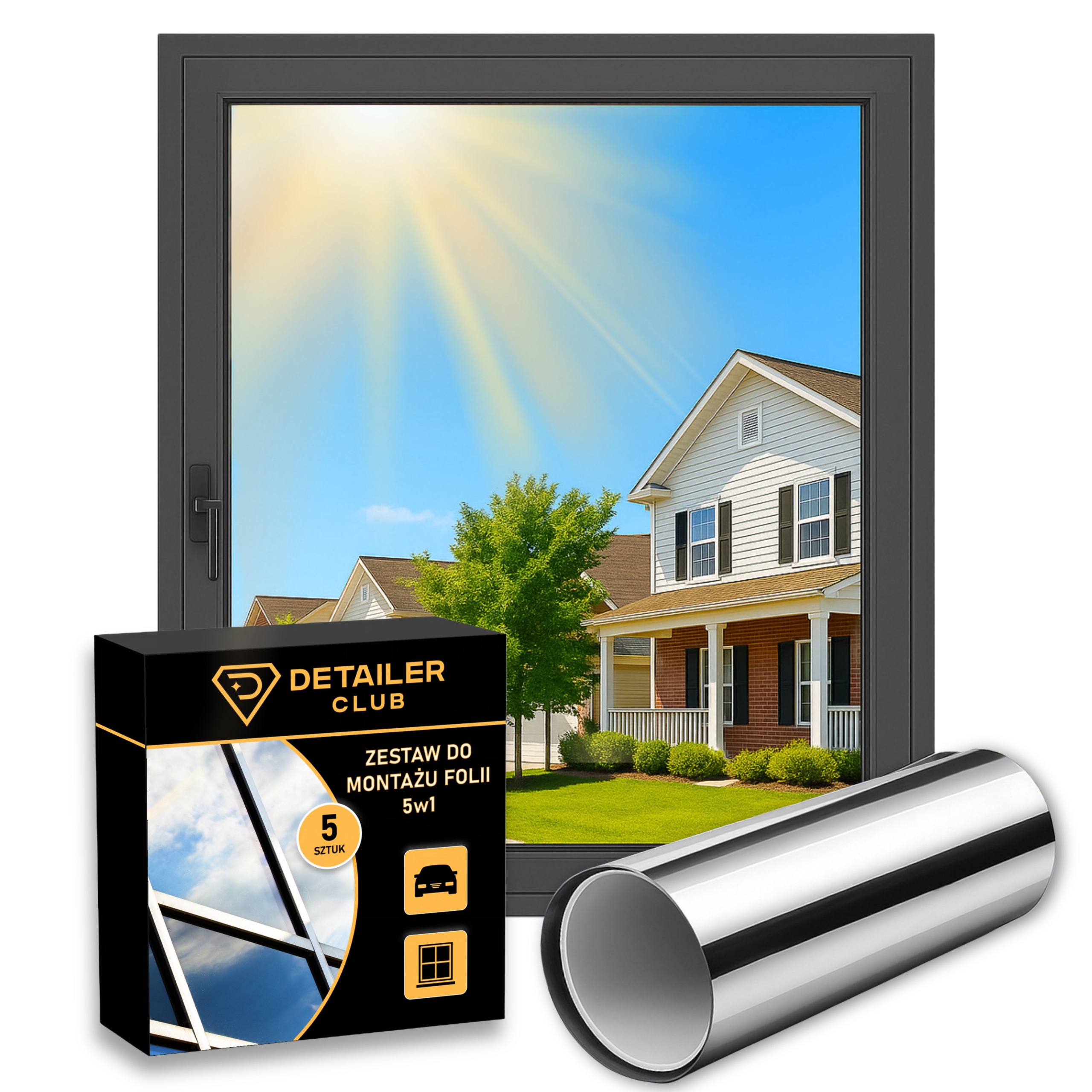 Fólie Zrcadlo Benátská okna 50x350 cm Zrcadlová pro okna Premium