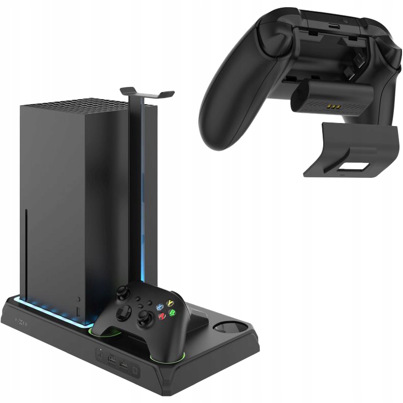 Stacja do Xbox Series S X, ładowanie kontrolerów padów chłodzenie, Fixed
