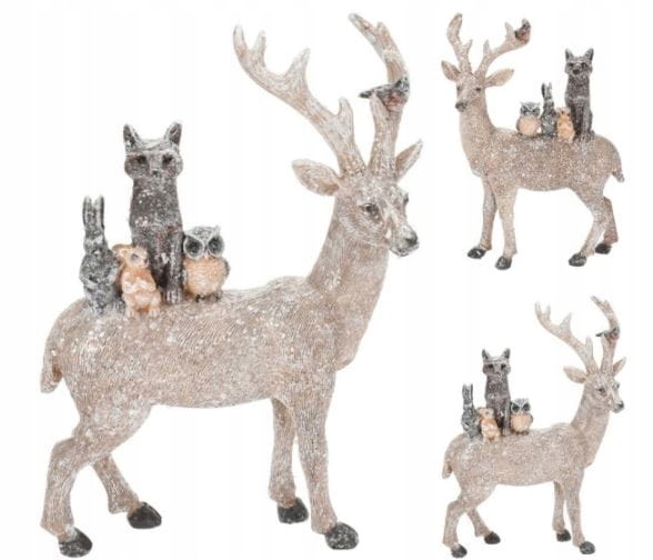 

Renifer stojący 21cm Boże Narodzenie Xmas stroik