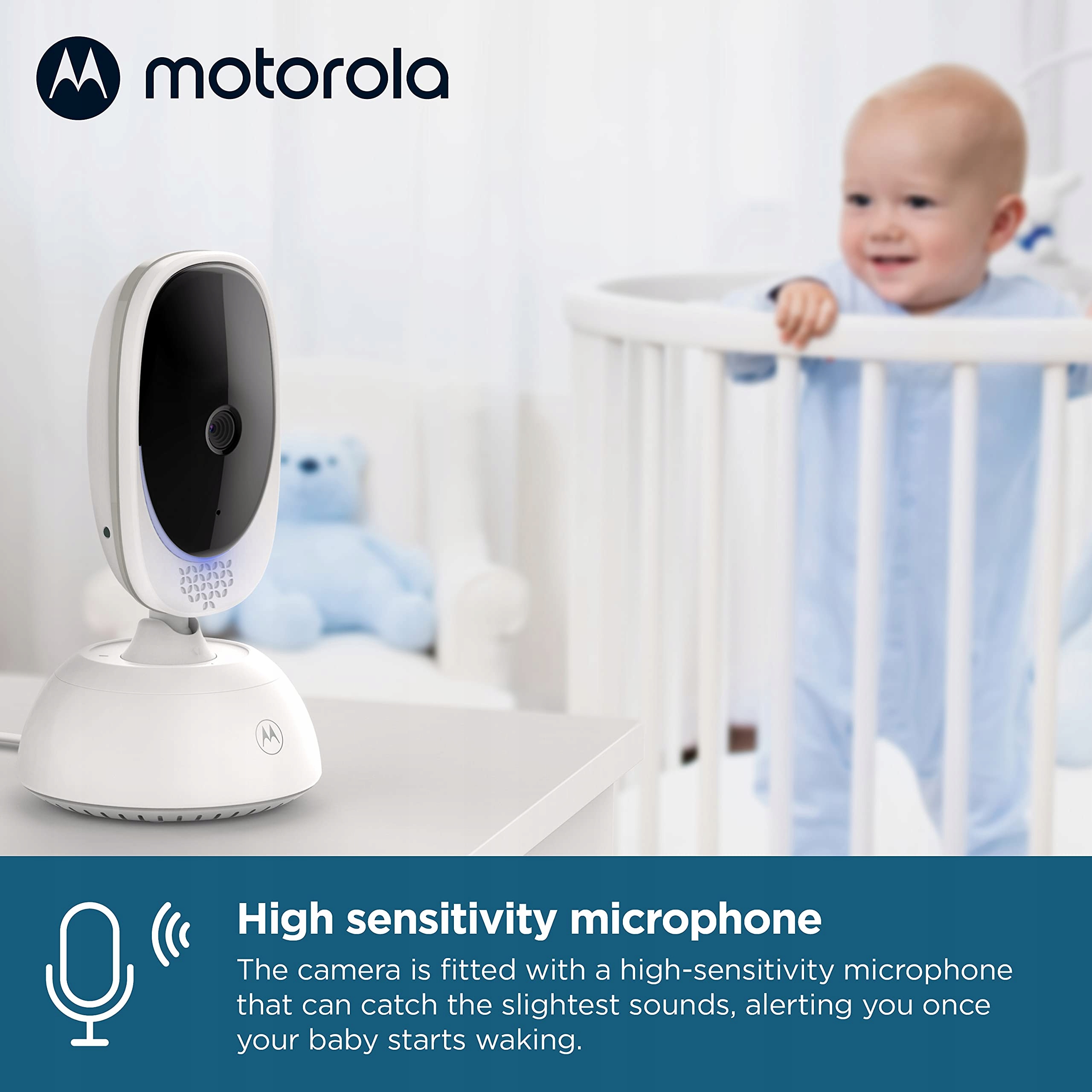 MOTOROLA Elektroniczna Niania Kamera 5" Monitor Nocny Zoom Komunikacja — miniatura 8