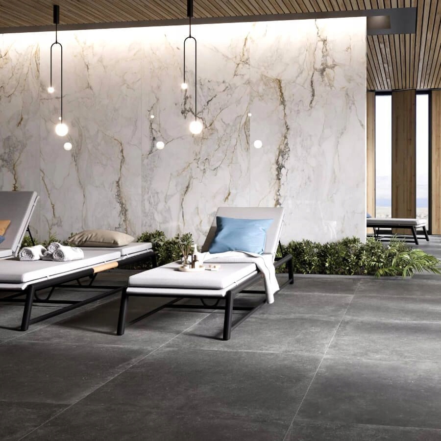 PŁYTKI PODŁOGOWE 60X120 KAMIENNE GOLD POŁYSK GRES Długość 120 cm