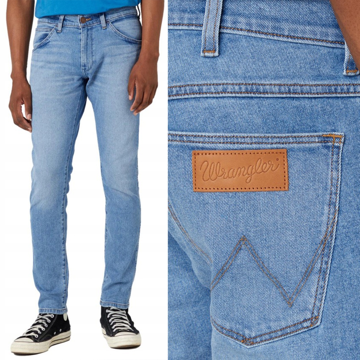 Wrangler Bryson skinny The Dude Džins pánské džínové kalhoty s trubičkami W30 L32