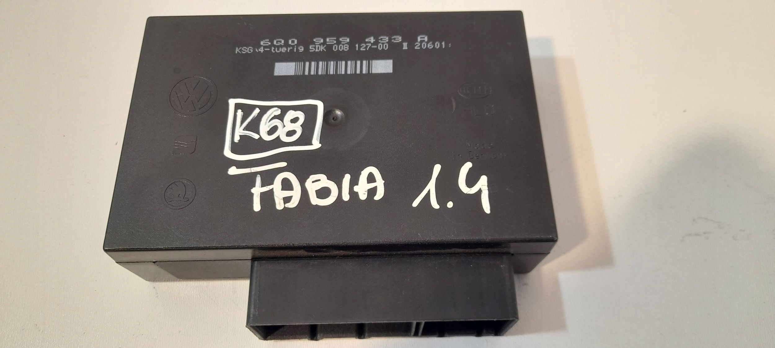 Skoda Fabia e 6Y modulo / Centralina komfortu 6Q0959433A (K68)