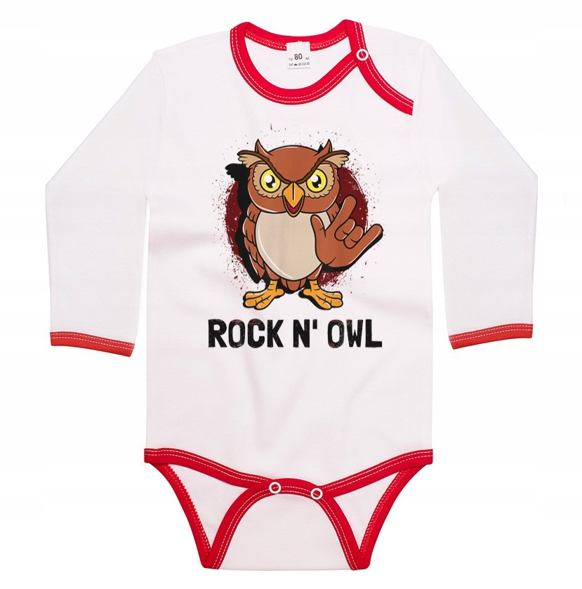 

Body długi rękaw Rock'n'owl sowa ptak 104