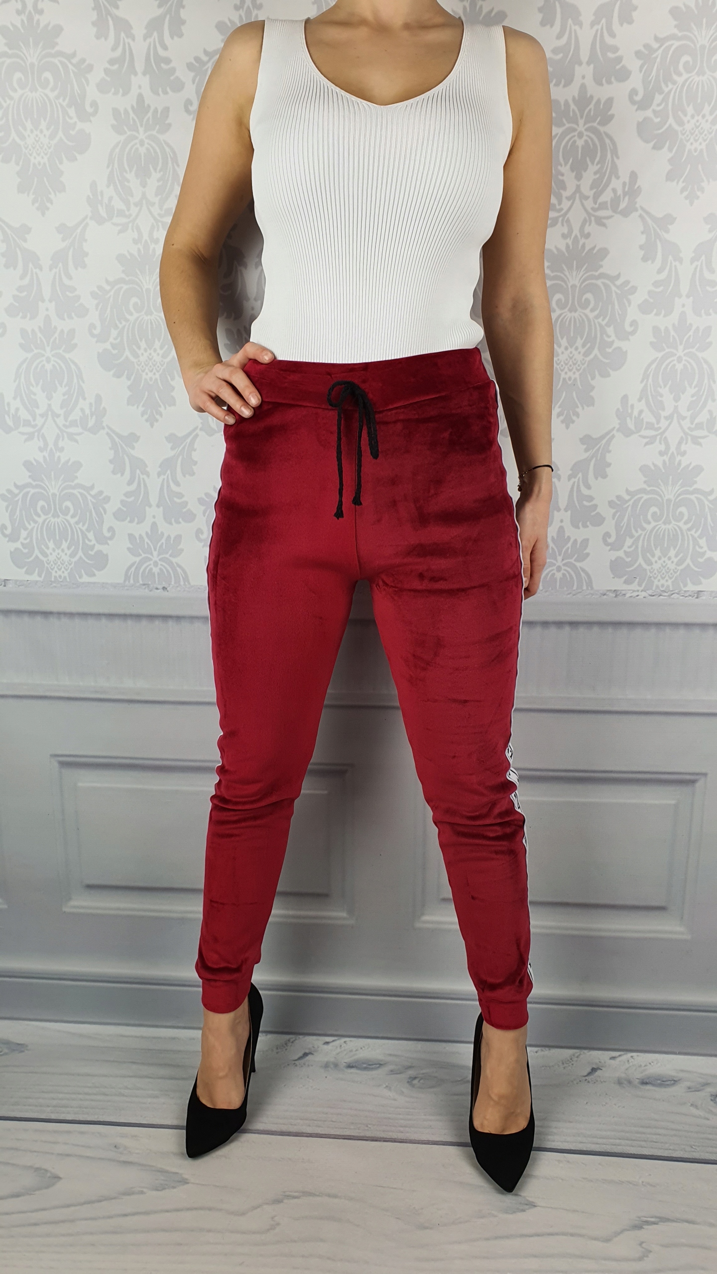 OCIEPLANE - SPODNIE - DRESOWE - DAMSKIE - WELUR 2 Marka inna