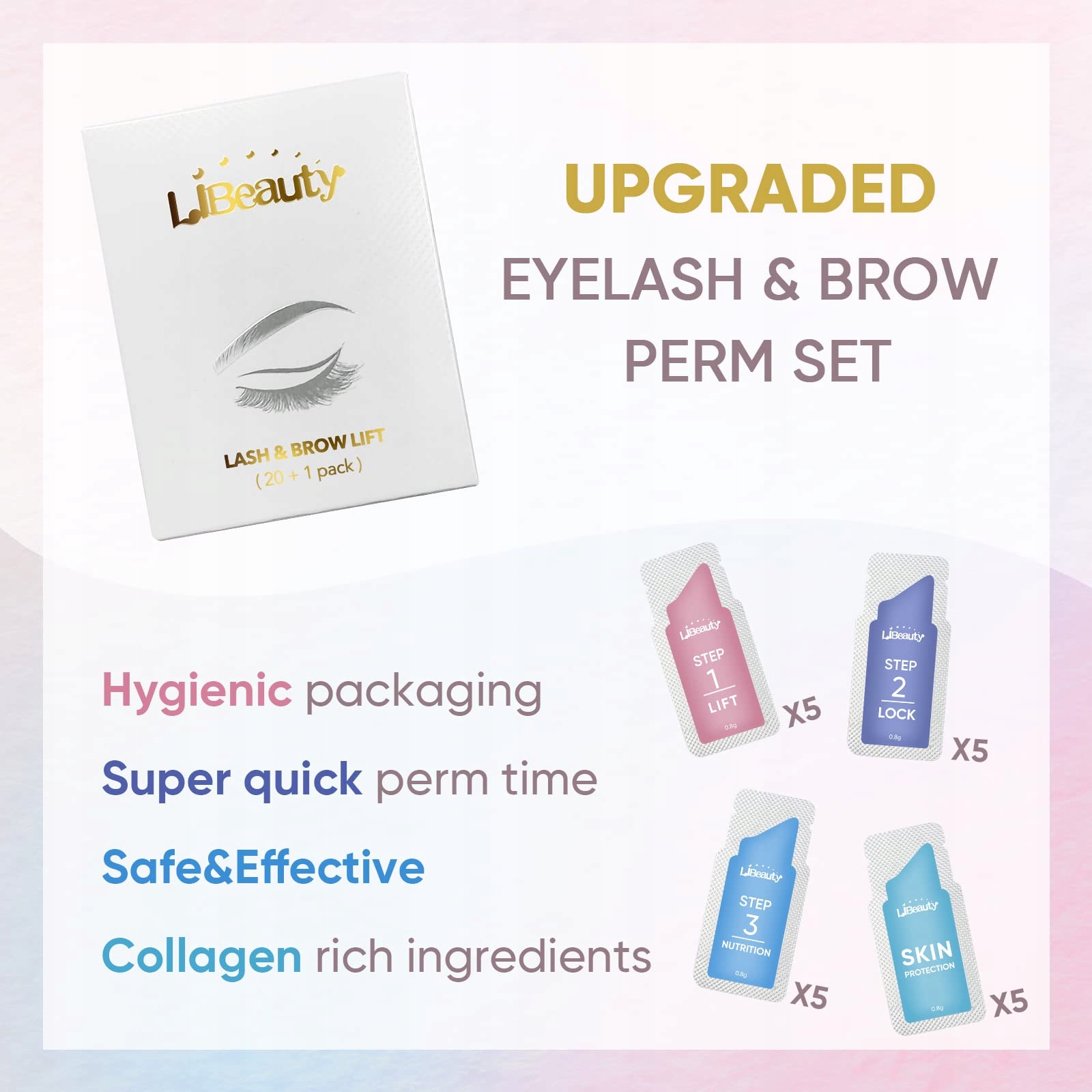 LIBEAUTY Zestaw Do Liftingu Rzęs Łatwy W Użyciu Do Salonu I Domu — miniatura 3