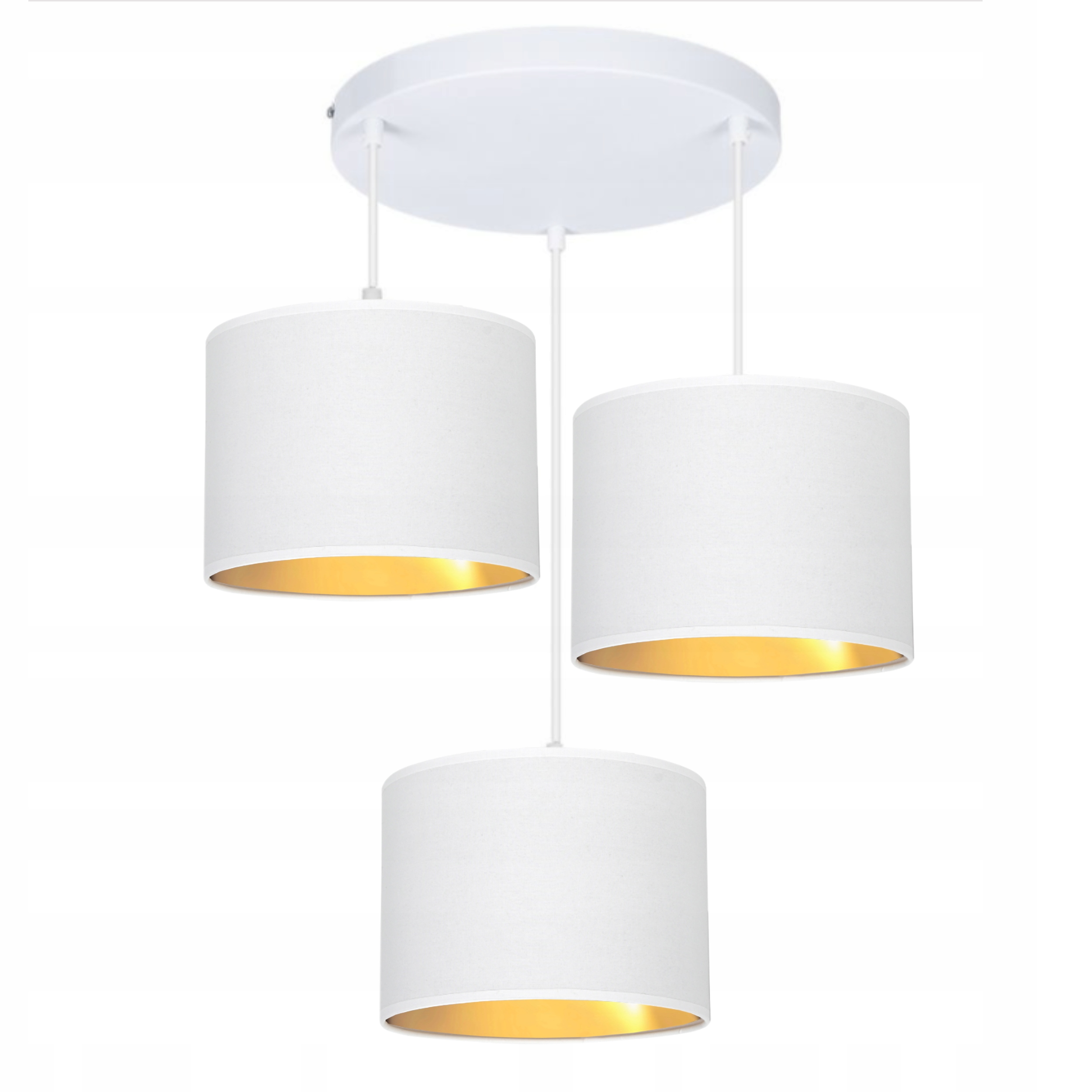 Závěsná Stropní Lampa Lustr Převis Led Zlato Stínidlo E27