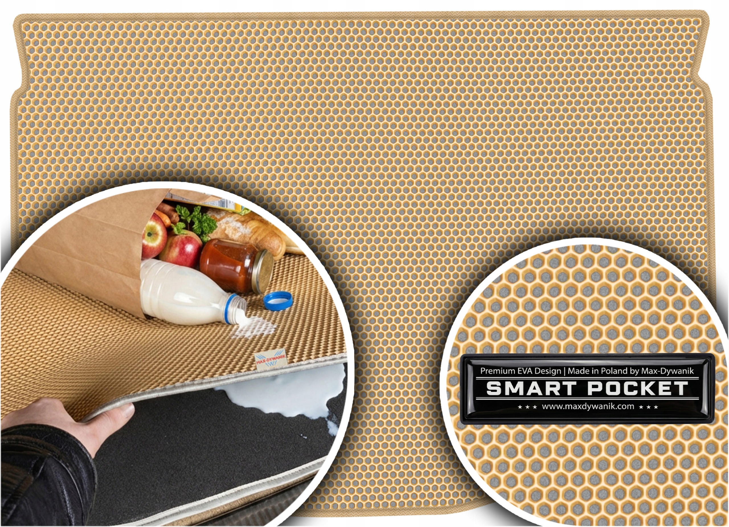 Peugeot 207 Kombi Sw 2006-2012 Vložka batožinového priestoru Eva Smart Pocket Bežová