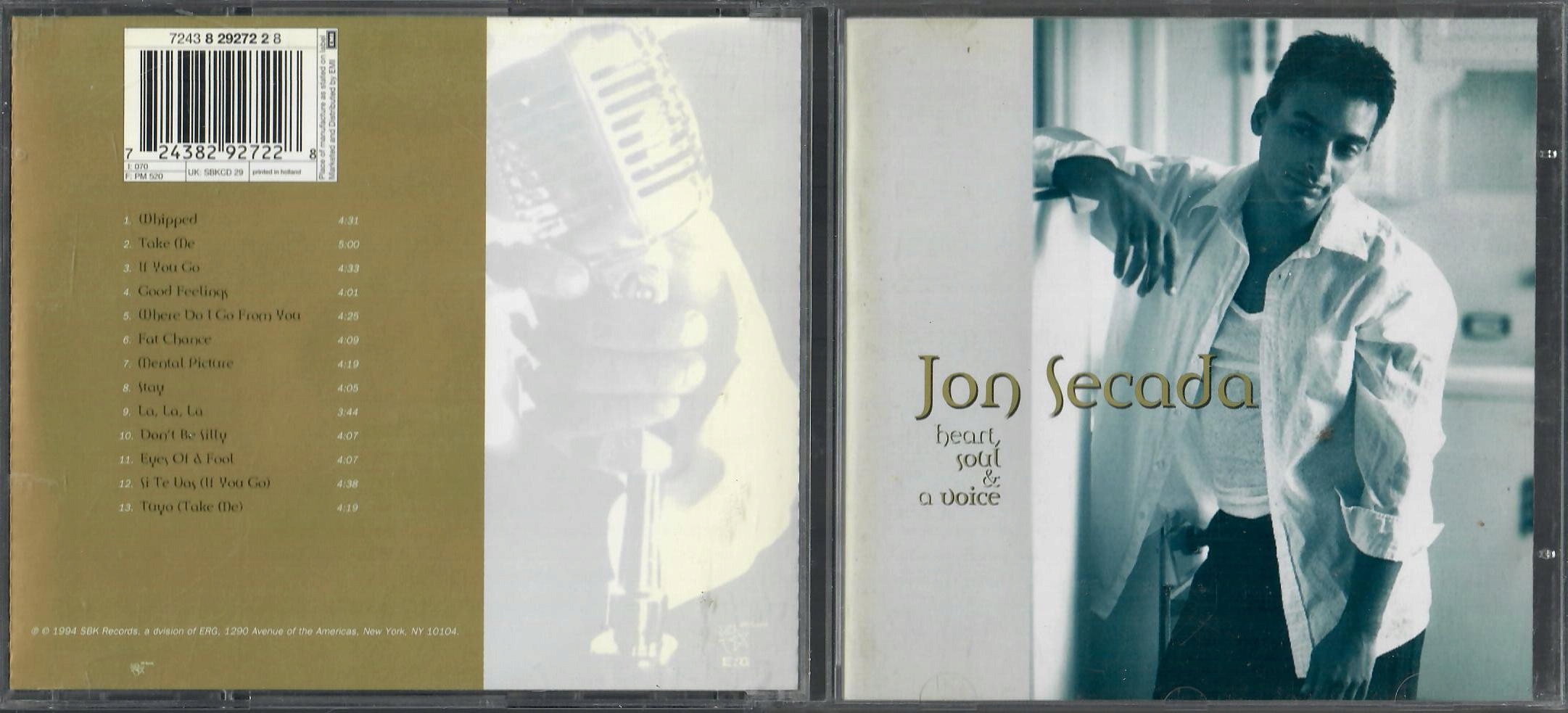 Jon Secada - Heart, Soul & A Voice CD Album