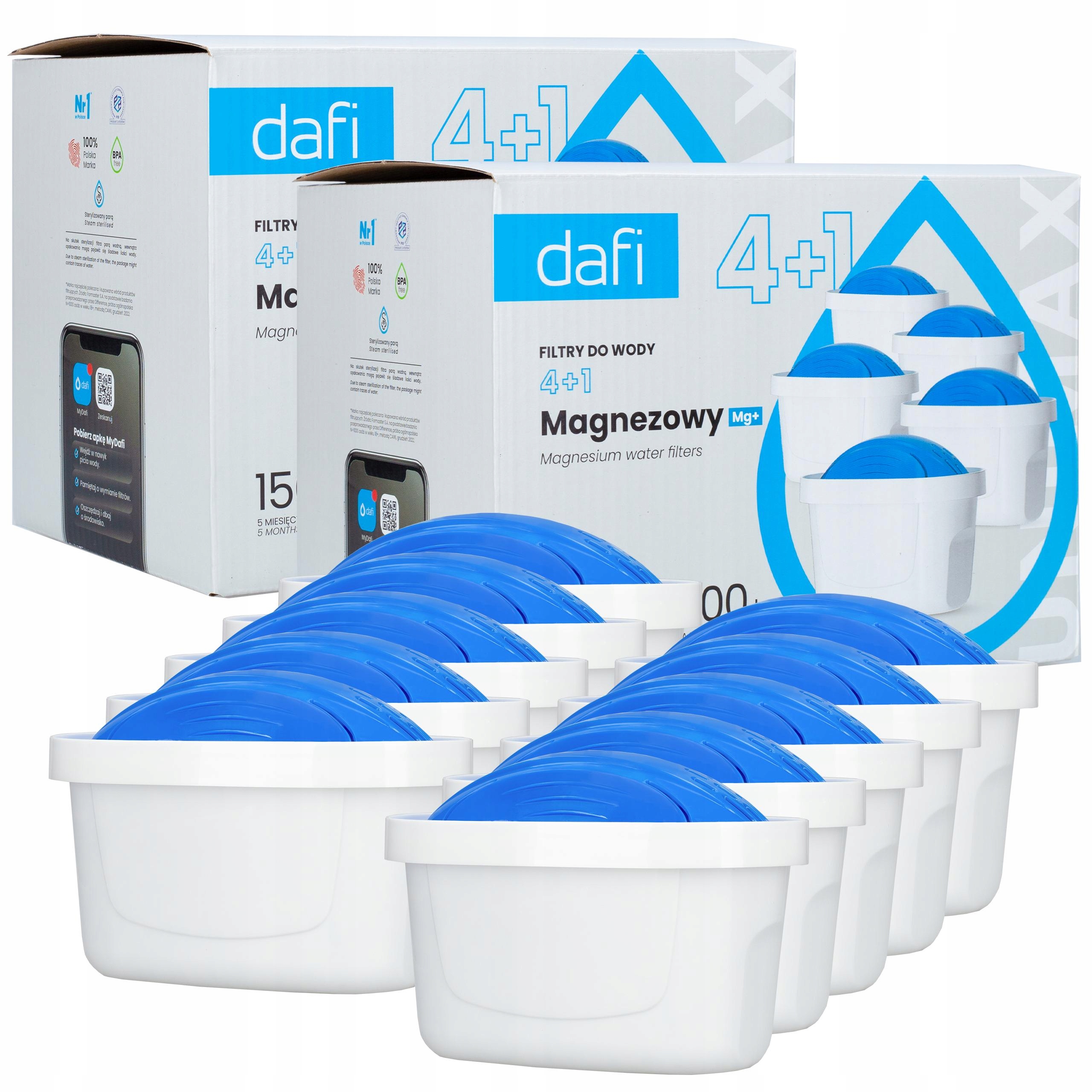 Originální filtr Dafi Unimax Mg+ pro filtrační konvici Dafi skleněný 10x