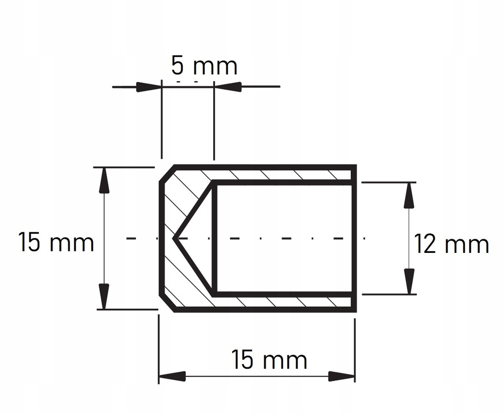ZAŚLEPKA WALCOWA NA RURĘ Ø12 SZLIF 320 NIERDZEWNA Marka Najdek