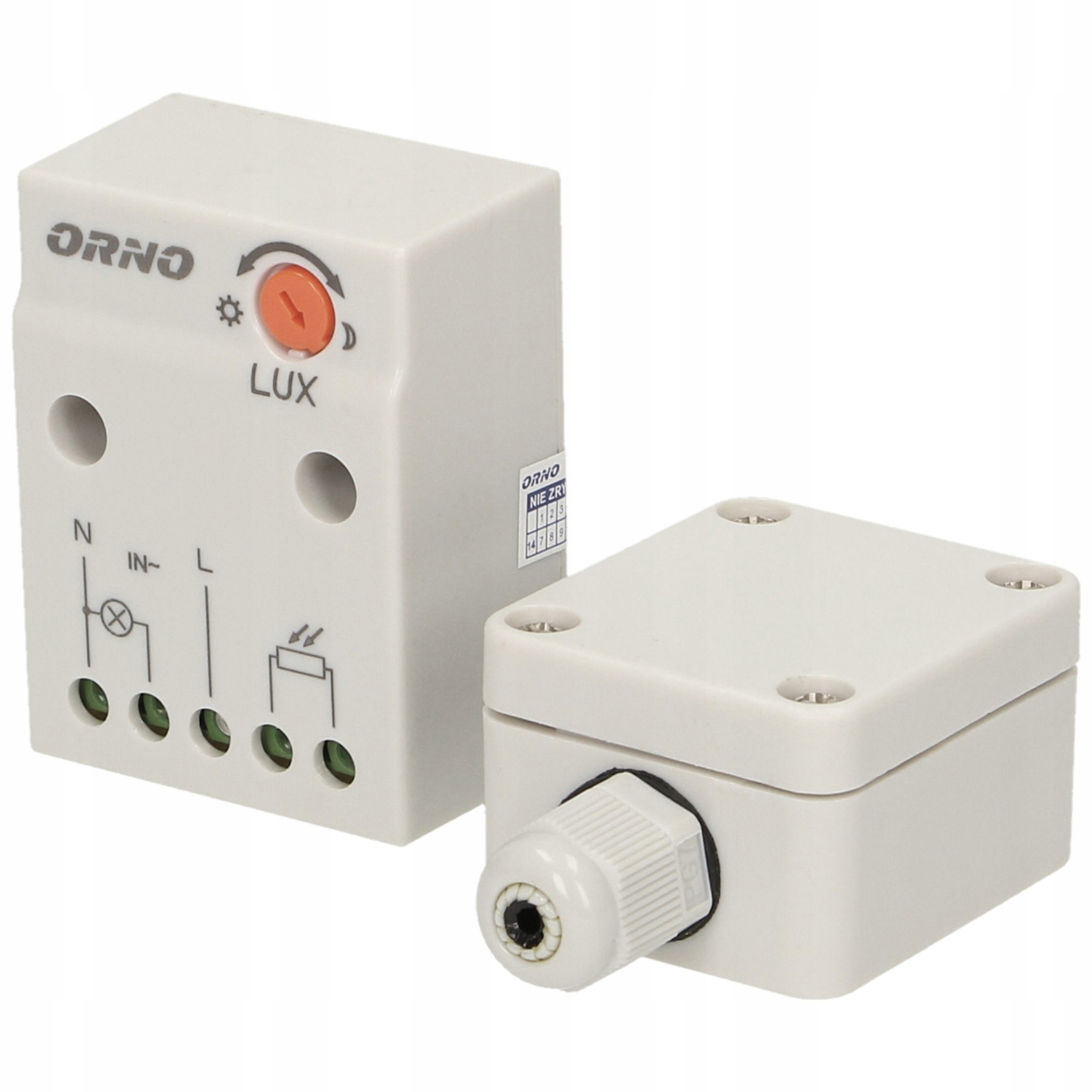 CZUJNIK ZMIERZCHU ZMIERZCHOWY SONDA ZEWNĘTRZNA NATYNKOWY LED REGULACJA IP65 Typ czujnik