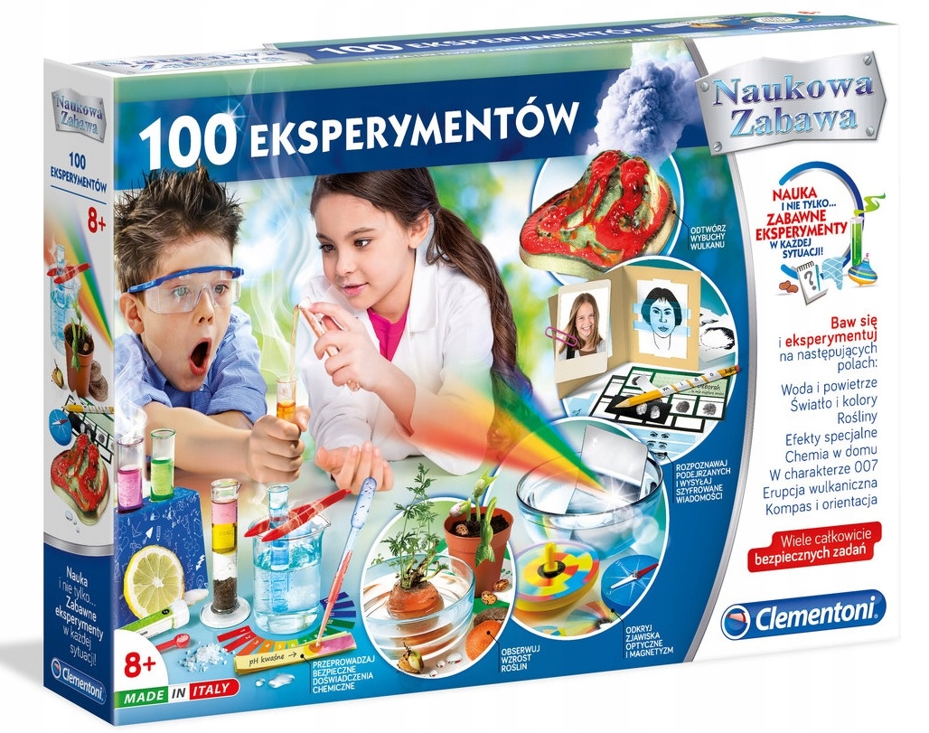 

Clementoni 100 Eksperymentów Naukowa Zabawa 50222