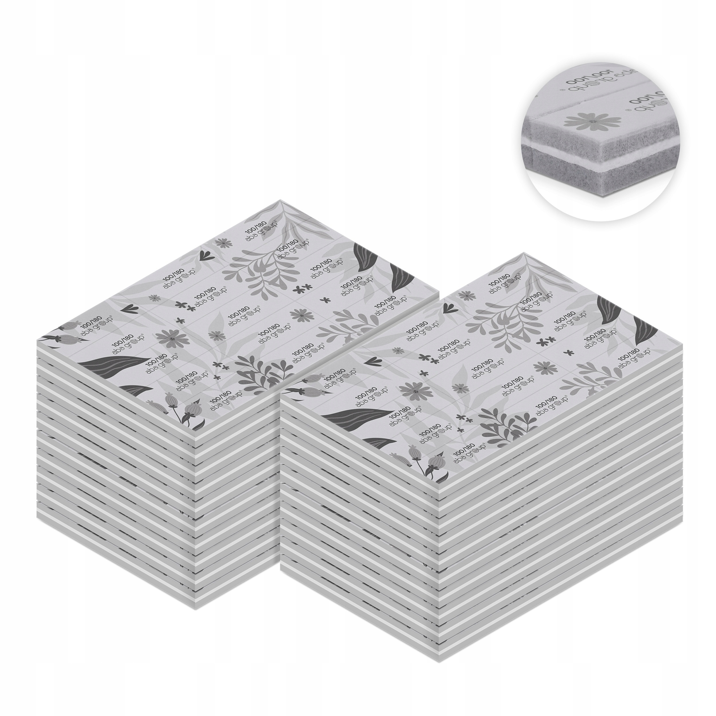 Leštička na nehty Blok Buffer 100/180 Aba Group Sada 15 kusů 20 balení