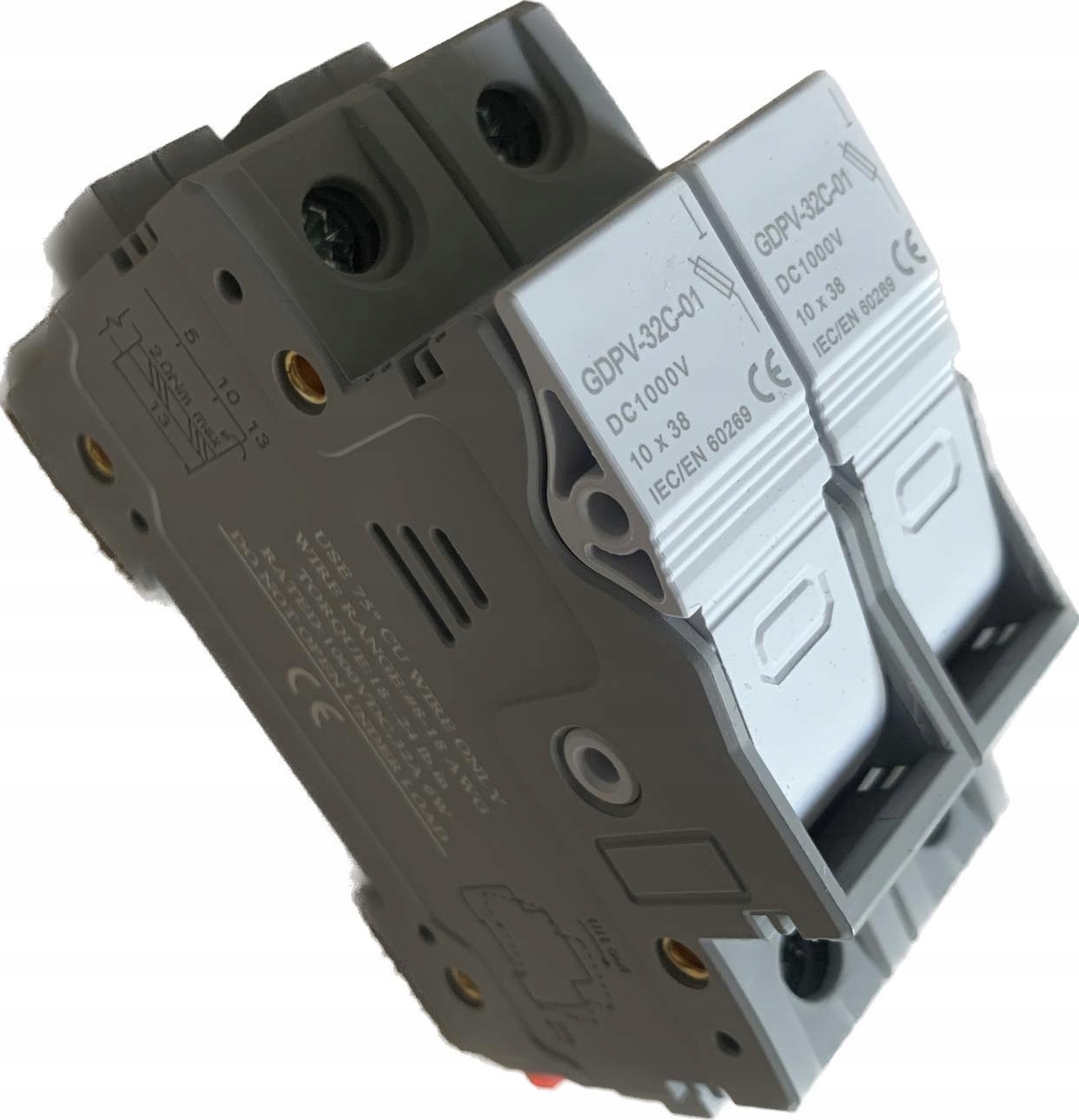 

Rozłącznik Bezpiecznik 10x38 1000V DC Solar 32A 2P