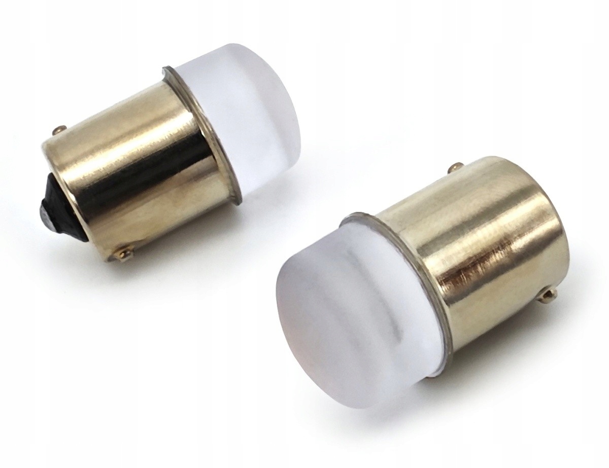 R10W, P21W żarówka LED BA15S, R5W 12V CANBUS biała mocna matowa Nowość Podstawa BA15s