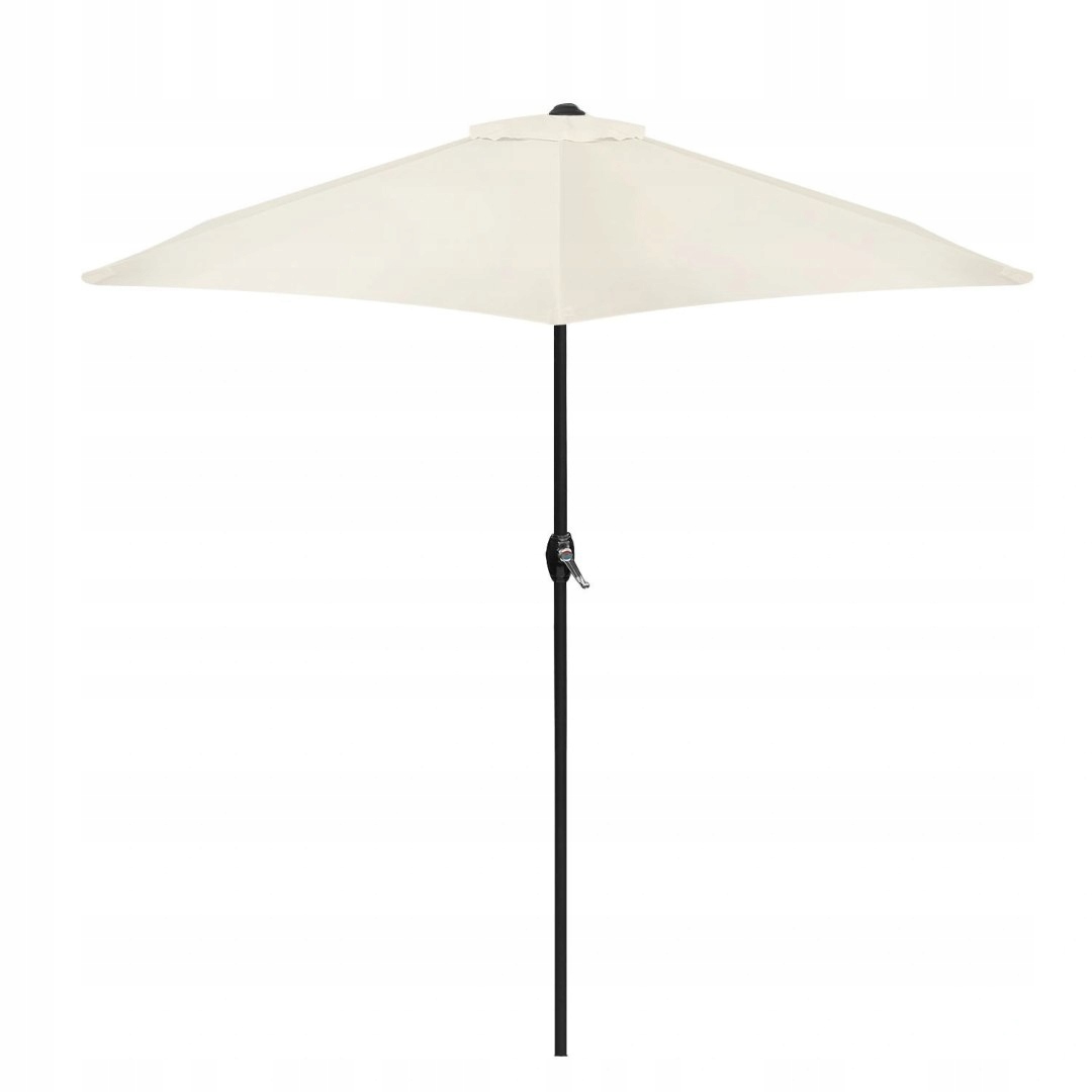 Składany Parasol Ogrodowy Balkonowy Regulowany 210 CM Beżowy