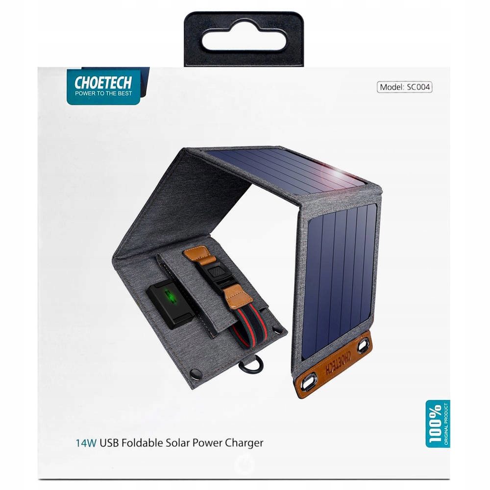 MAŁA MATA ŁADOWARKA SOLARNA SŁONECZNA Choetech 14W Rodzaj ładowarka solarna