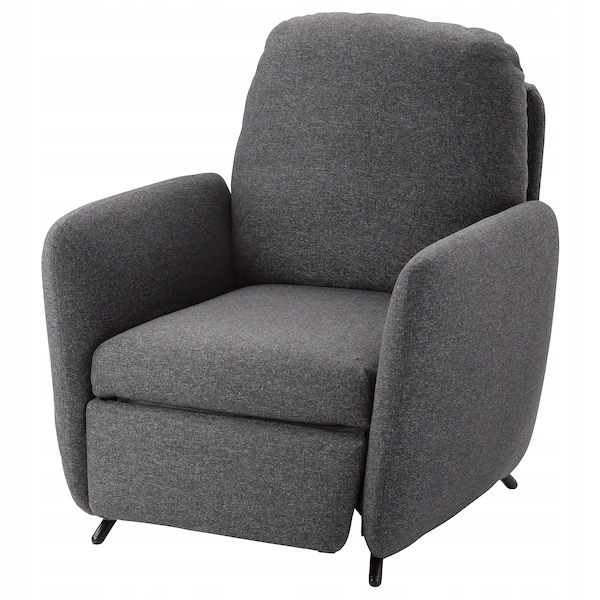 Fotel rozkładany Ikea szary