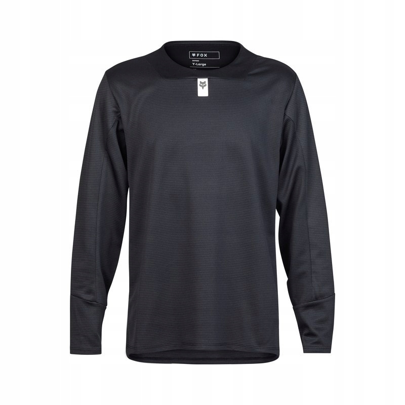 KOSZULKA ROWEROWA Z DŁUGIM RĘKAWEM FOX JUNIOR DEFEND BLACK YL