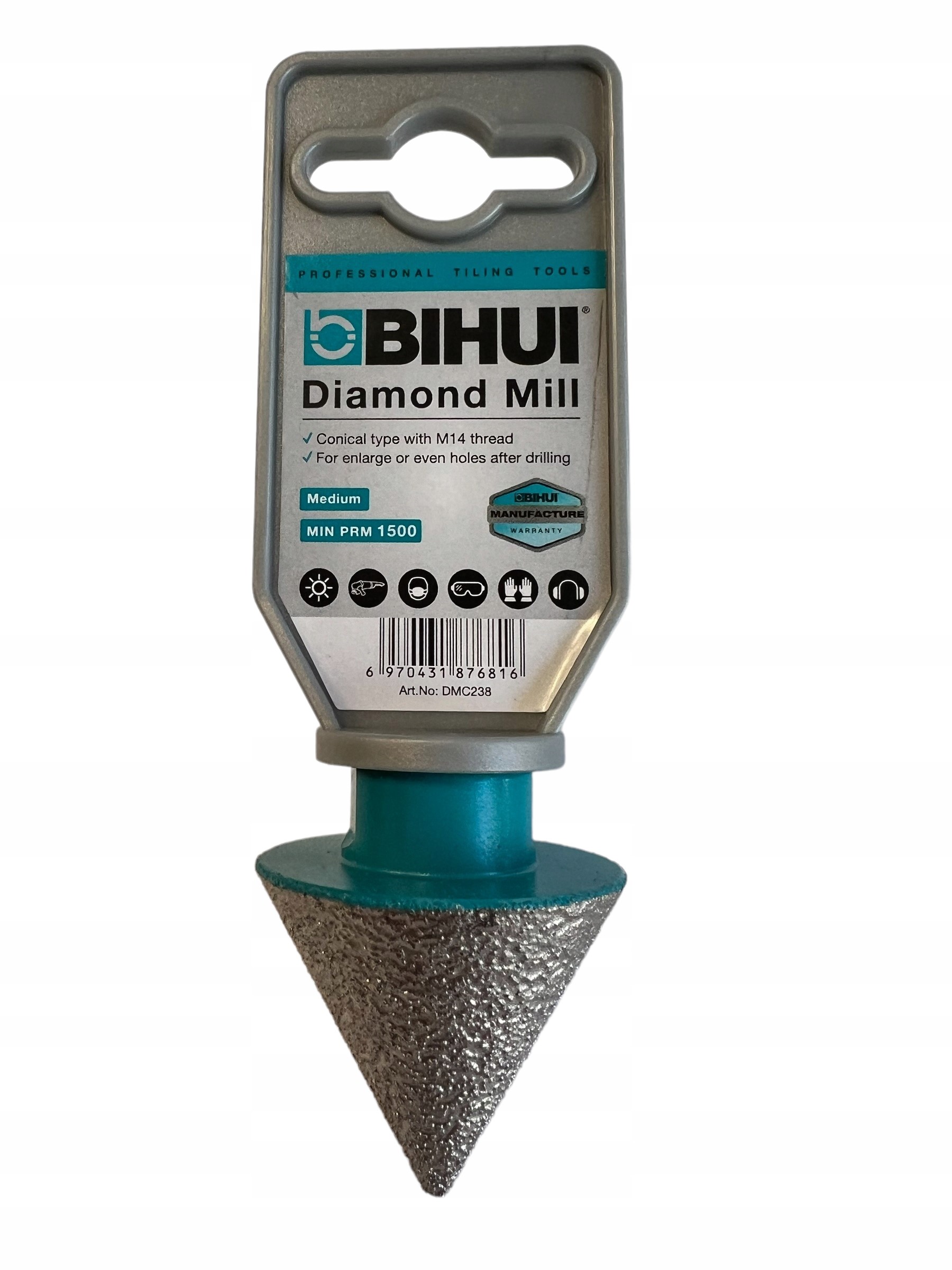 Diamantová Kuželová Fréza Bihui 2-38 MM M14