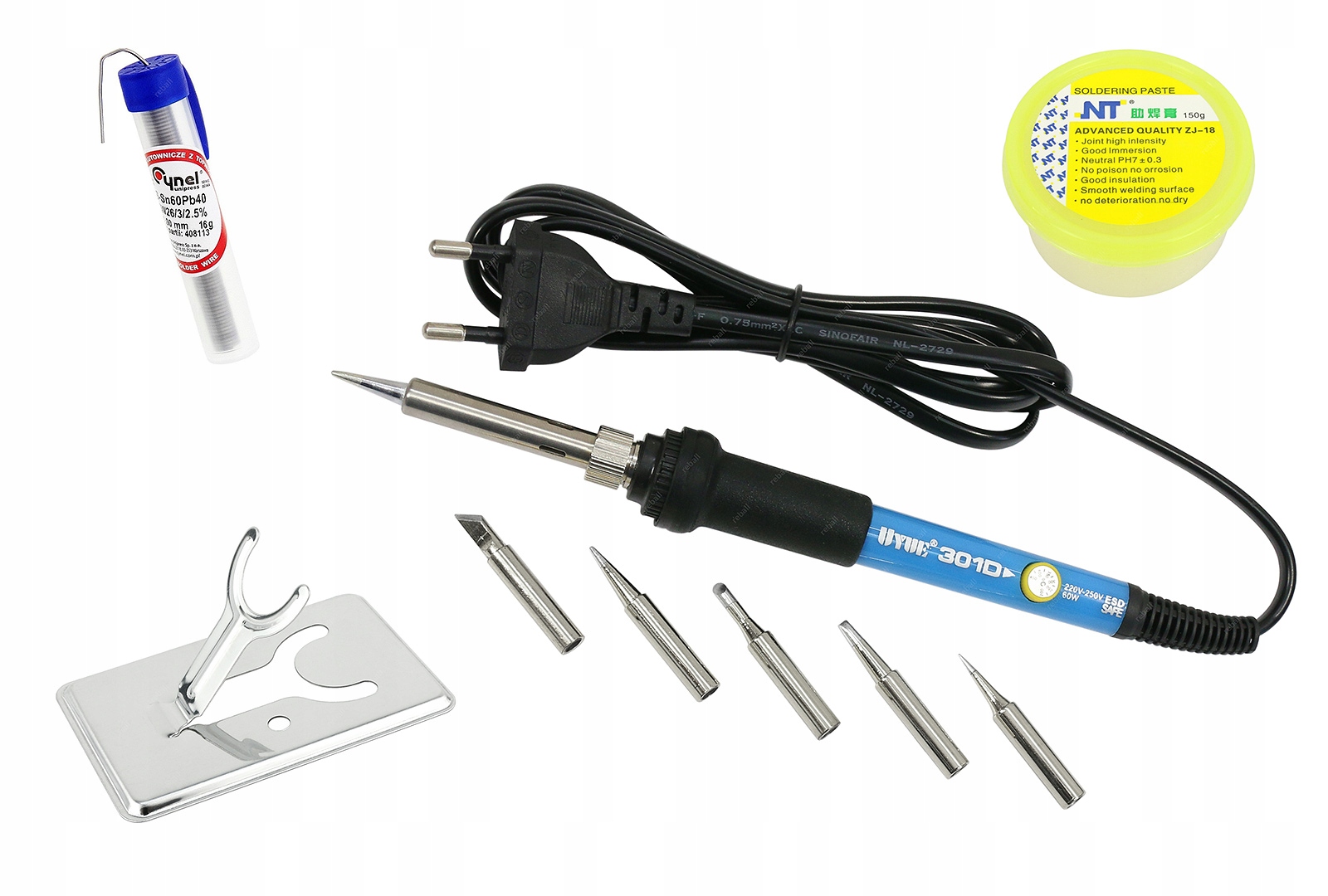 

Zestaw Lutowniczy Uyue 60W Cyna Pasta Lutownica v2
