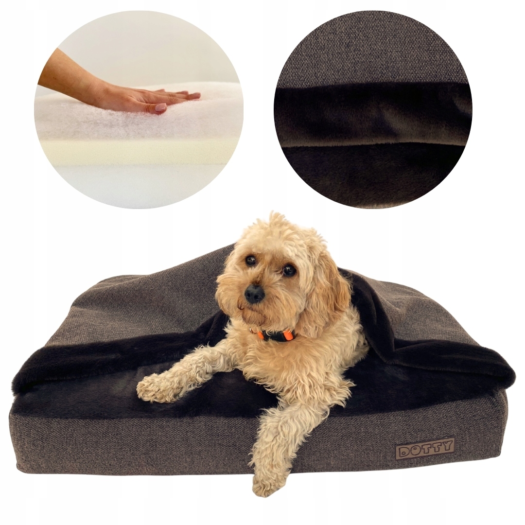 Levně Ortopedická norka pro psa chrta pelíšek s krytem potah 90x70