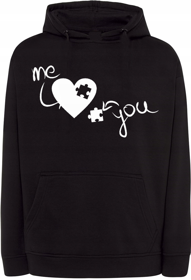 Valentýnská Mikina s potiskem Ty a já, láska vel. 3XL