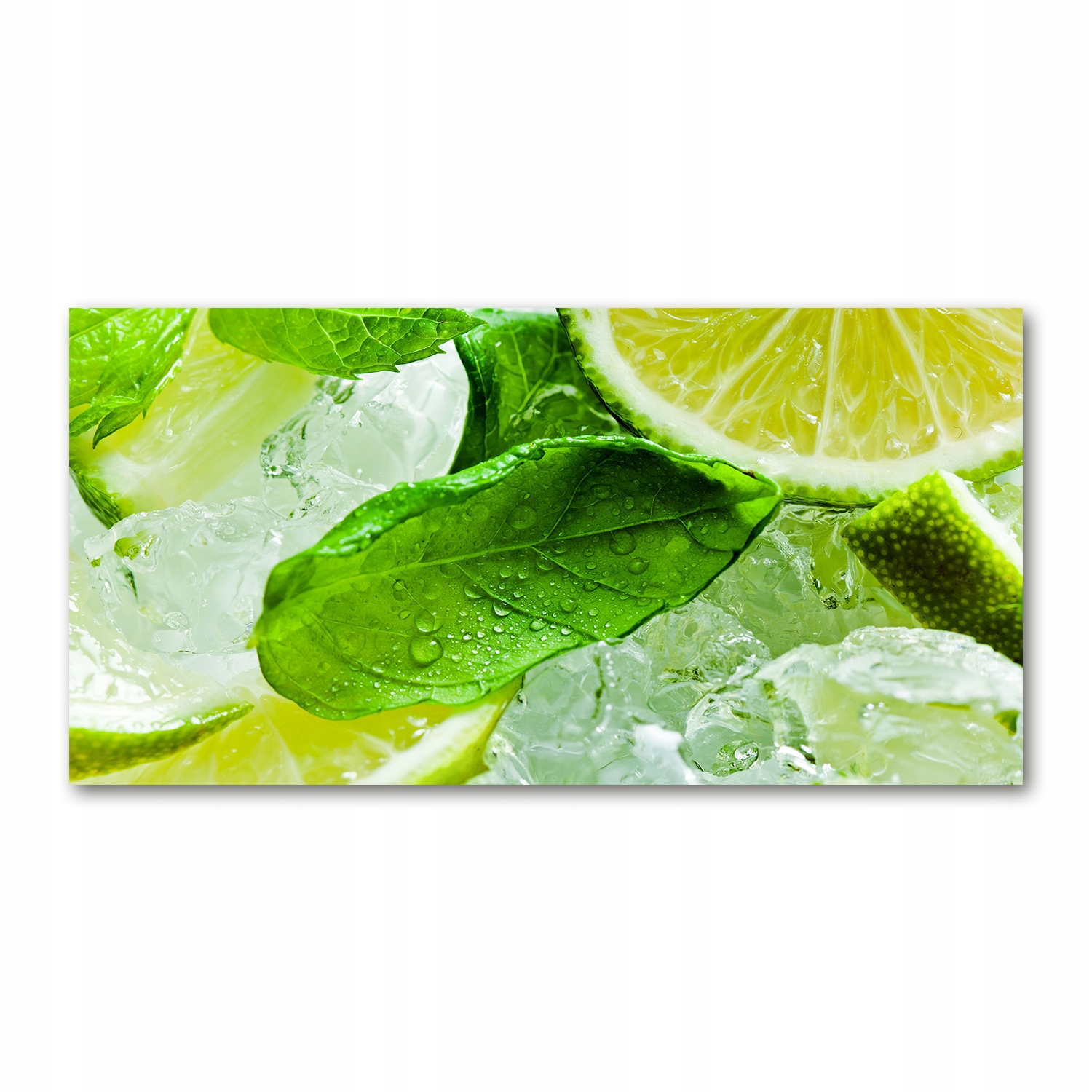 

Foto obraz akryl zdjęcie Limonka z lodem 120X60 cm