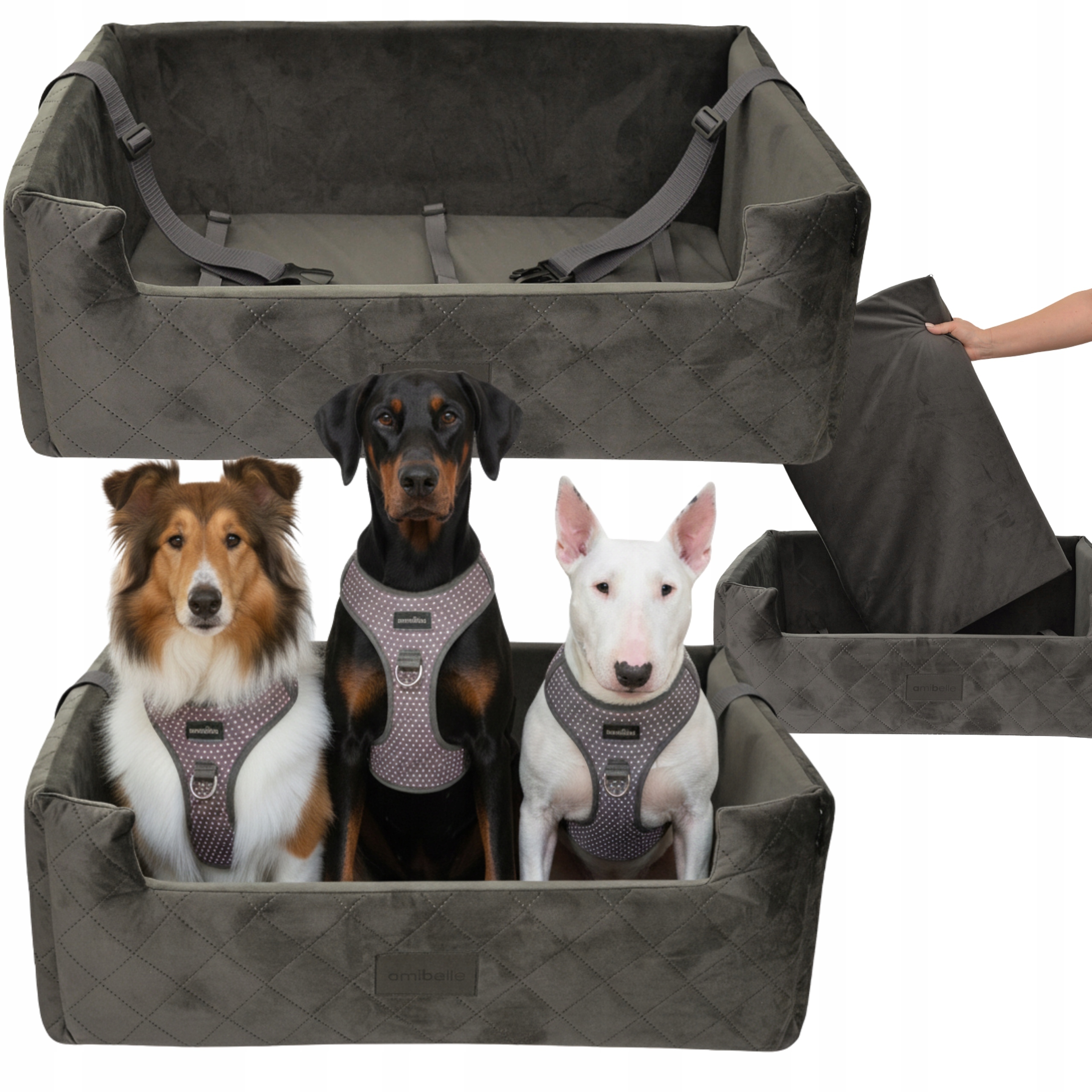 Autosedačka Přepravka Pelíšek pro psa kočku Bezpečný mazlíček