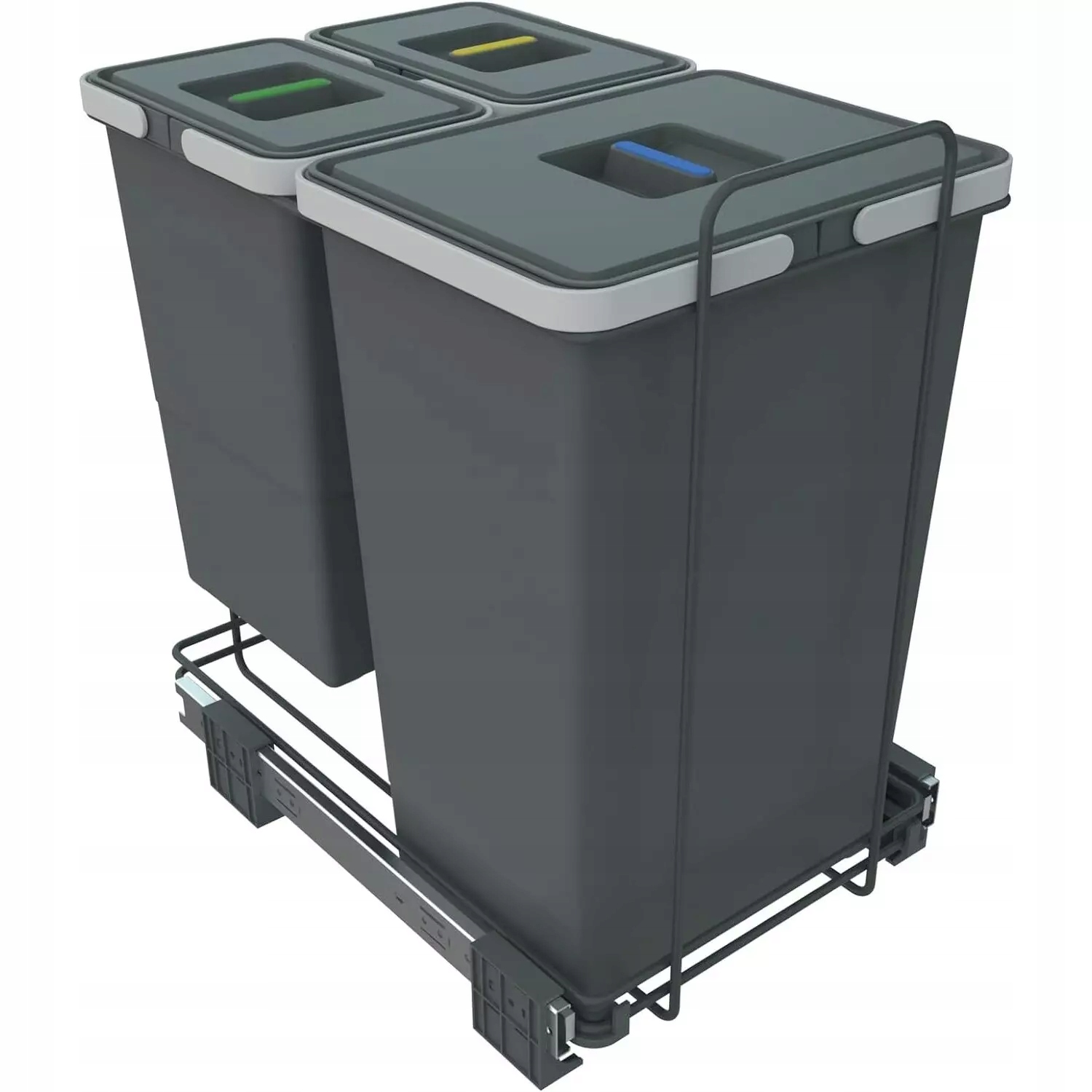 Odpadkový koš do skříňky 40 cm Ecofil, 1x24L +2x8L