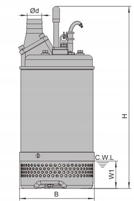 POMPA ZATAPIALNA DO BRUDNEJ WODY IBO SWQ 180 INOX Kod producenta SWQ180