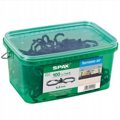 Distanční podložka 100 Ks Air fuga 6,5 mm pro terasovou desku Spax Terasa