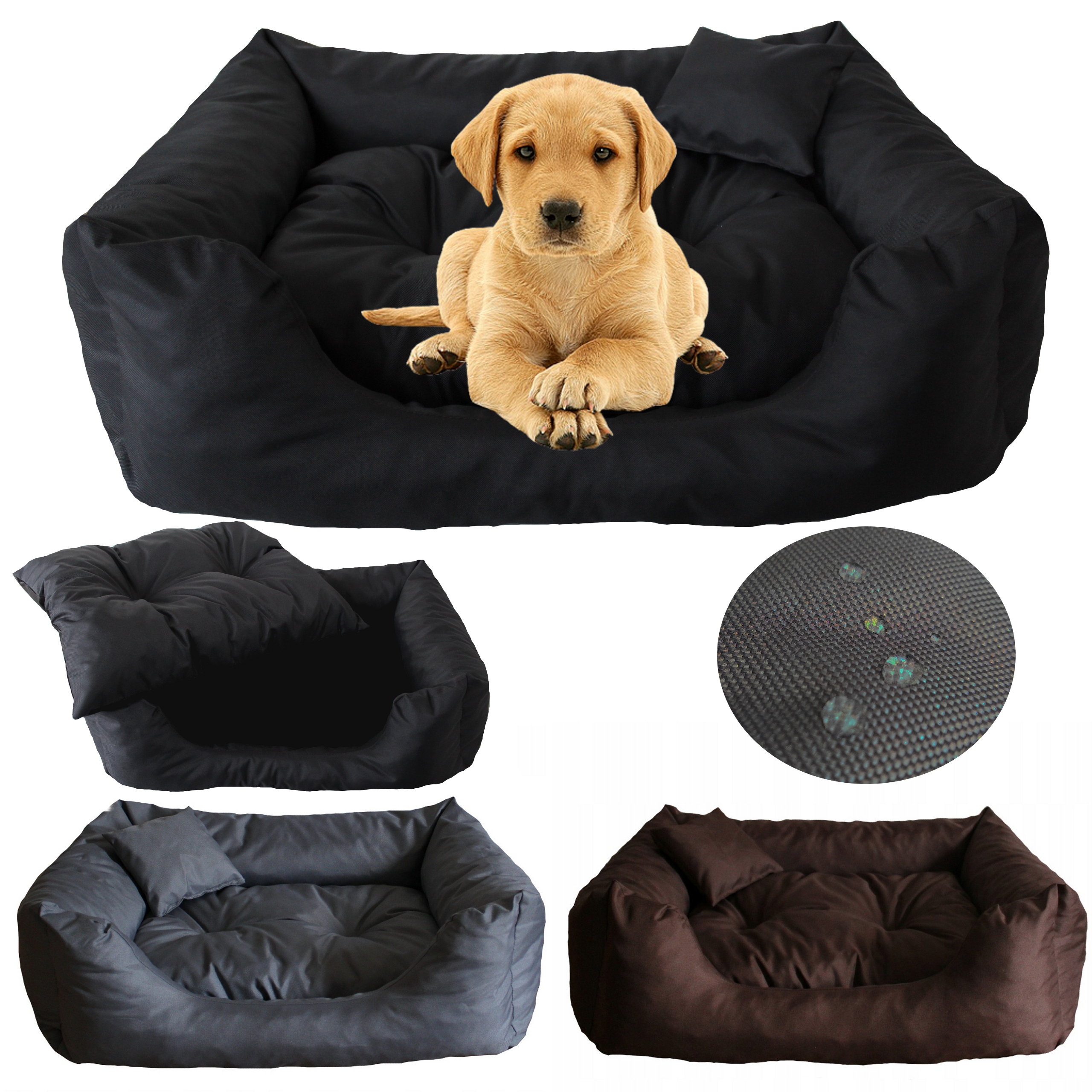 Levně Pelíšek pro malého psa Kočka Voděodolné Měkké Kotec 60x50 Různé Barvy