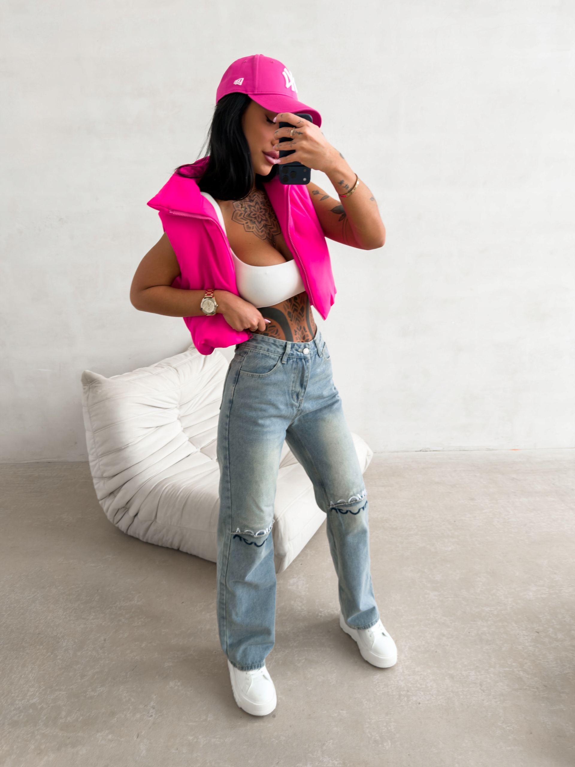 Dámské Džínové Kalhoty Daken Olavoga Světle Modrá