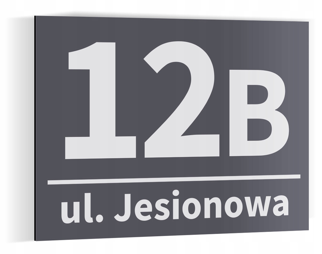 

Numer domu tabliczka adresowa Alu Antracyt 40x30