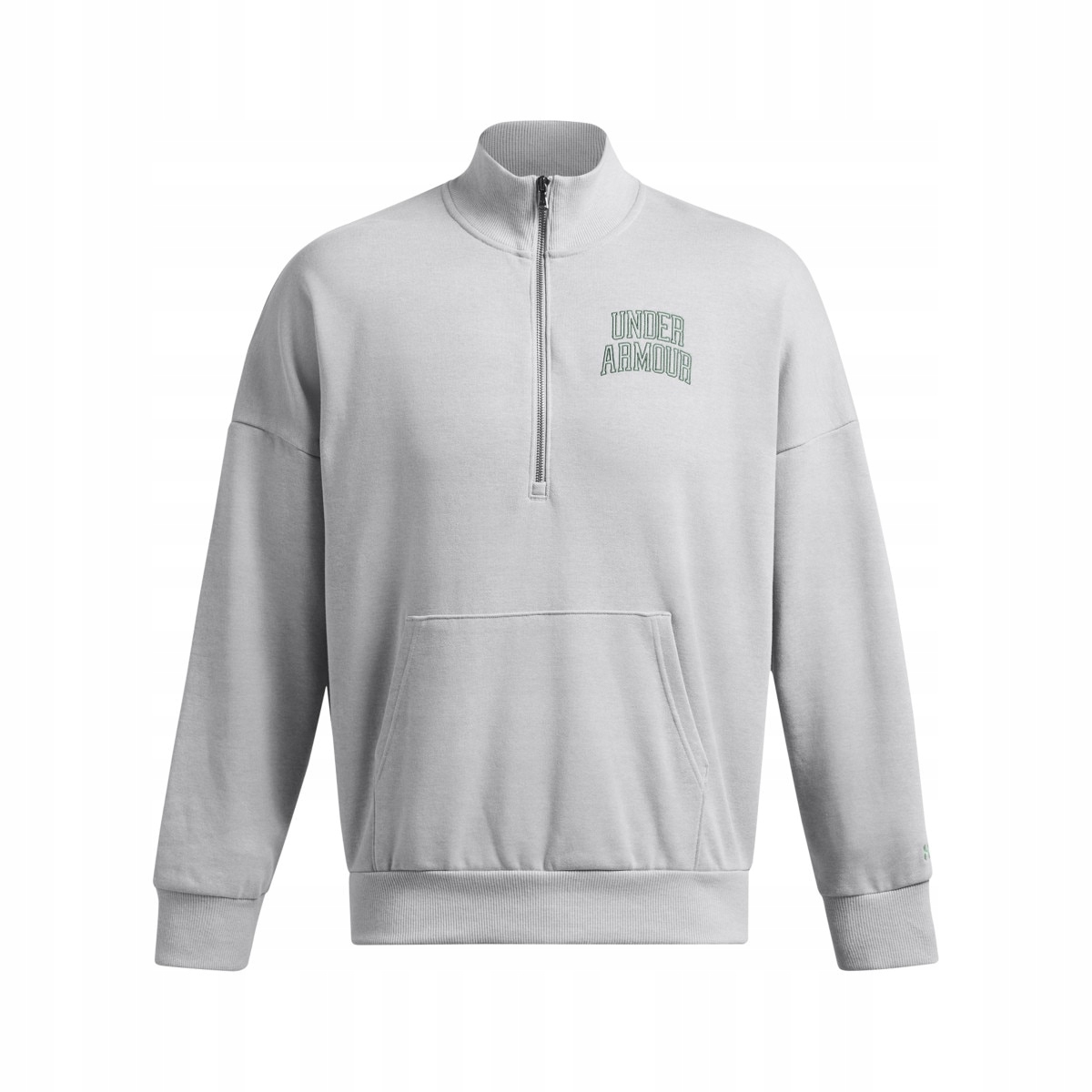 Under Armour Pánská mikina Ua Icon Hwt Terry Os 1/2 Zip šedá