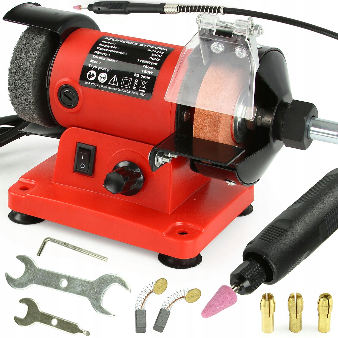 Stolní Bruska Multi Frézka 150W 230V Robustní dílenská domácí