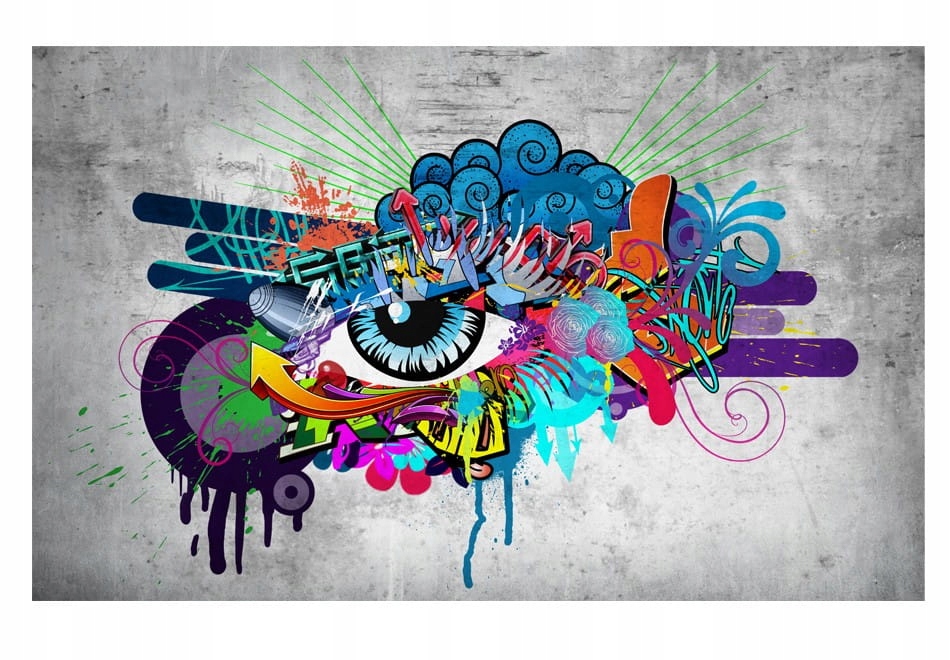 

Fototapeta - Graffiti eye - 100X70