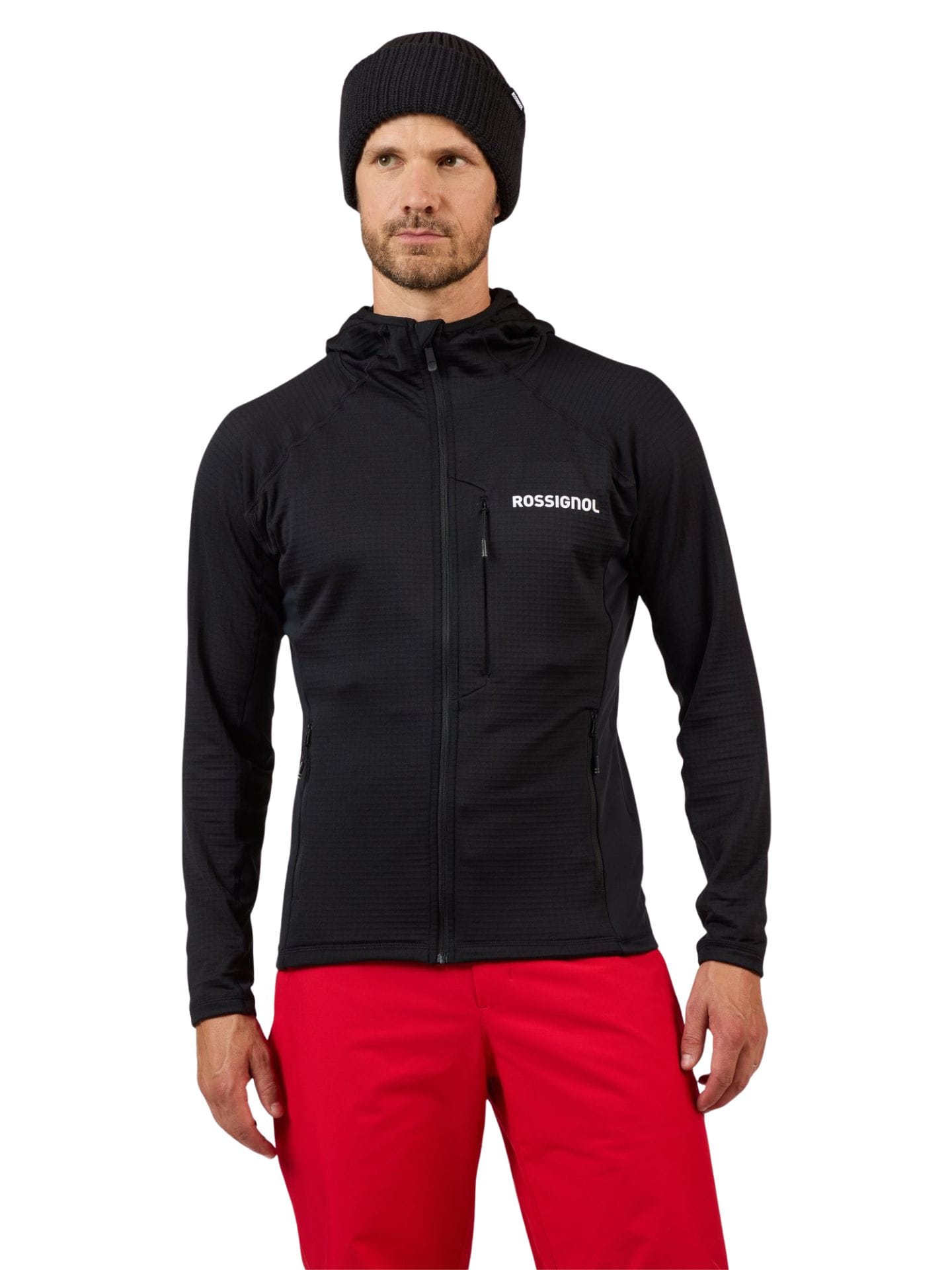 Mikina Rossignol Blackside Fzh Fleece Black S