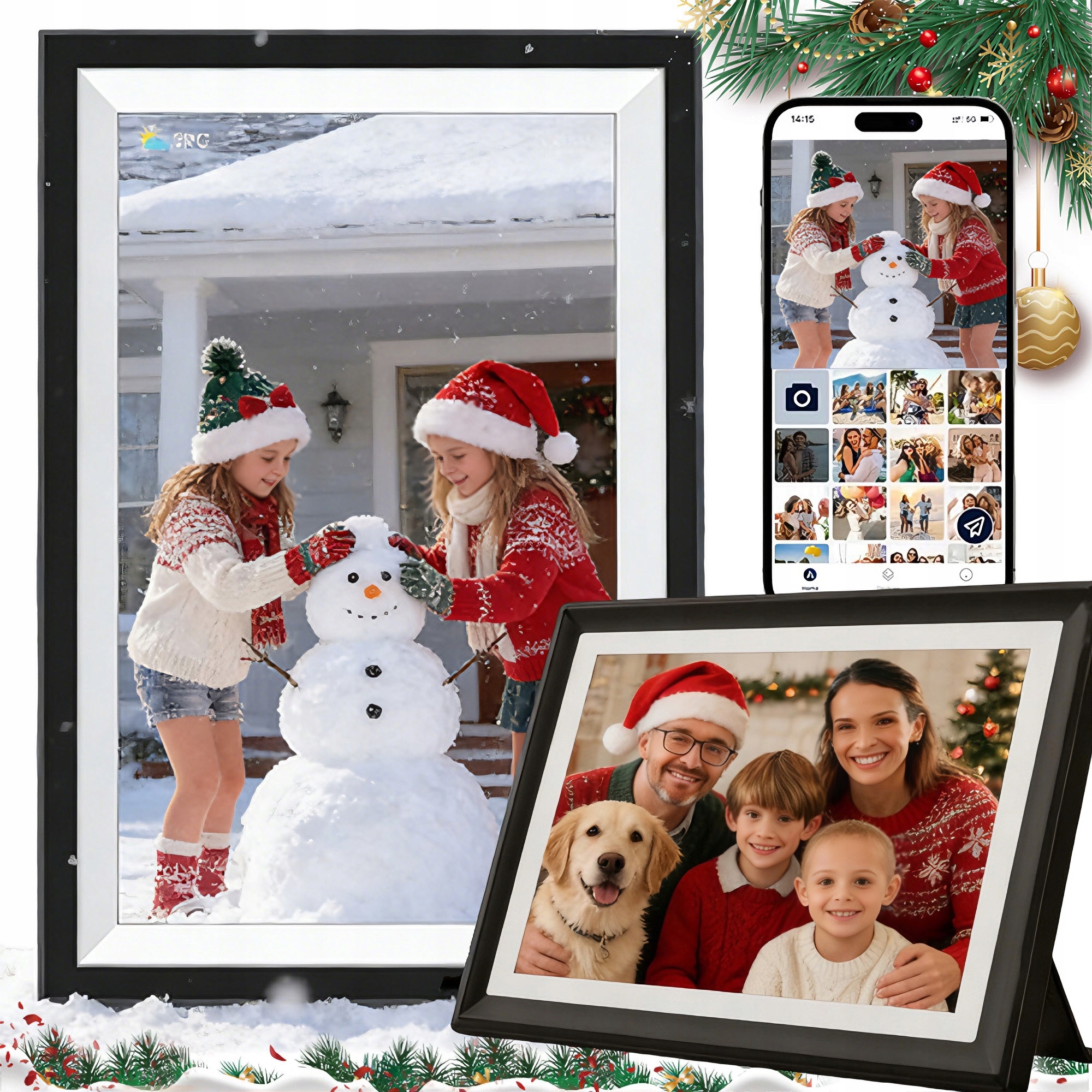 Digitální Rámeček Foto 10.1'' Hd Wifi Dotykový Displej 32GB K Narozeninám Dárek