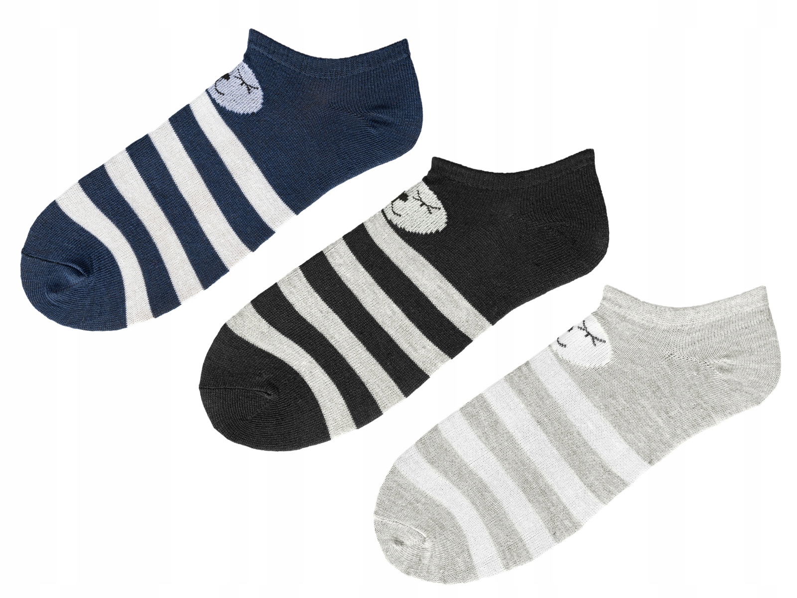 

3 x Skarpety Damskie Bawełniane Stopki E529 35-38